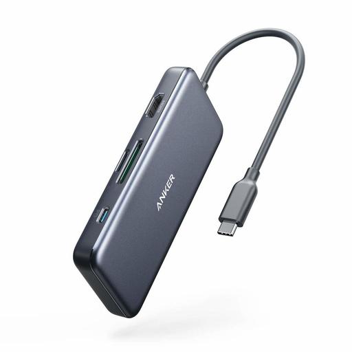Anker A83460A2 laptop dock/port replicator USB 2.0 Type-C Grey