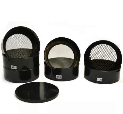 8 Piece Plastic Sieve / Strainer Stainless Steel Mesh