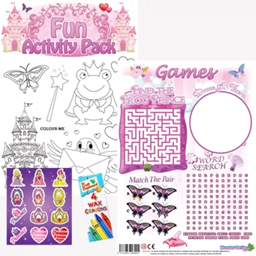 PRINCESS FUN ACTIVITY Pack - Pack of 100 - MP2744