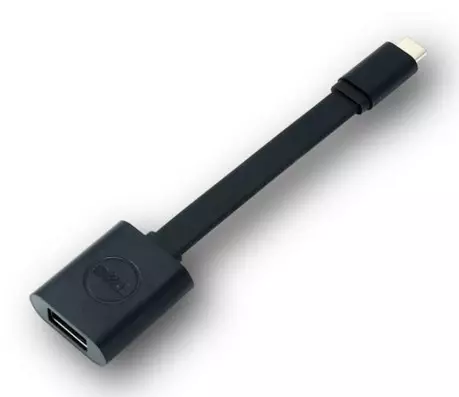 DELL 470-ABNE USB cable 0.132 m USB 3.2 Gen 1 (3.1 Gen 1) USB C USB A Black