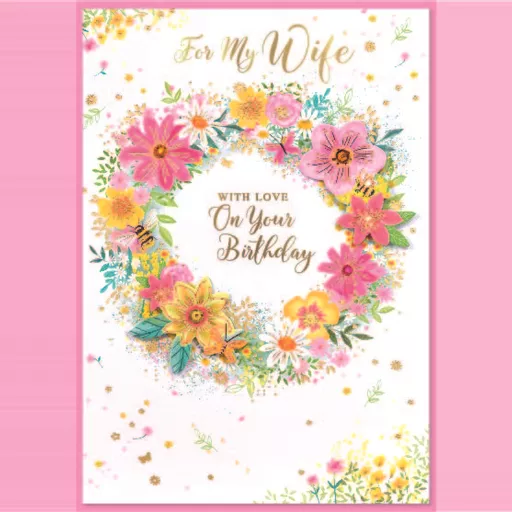 Isabel's Garden 6 Pack Cards C50 Birthday Wife