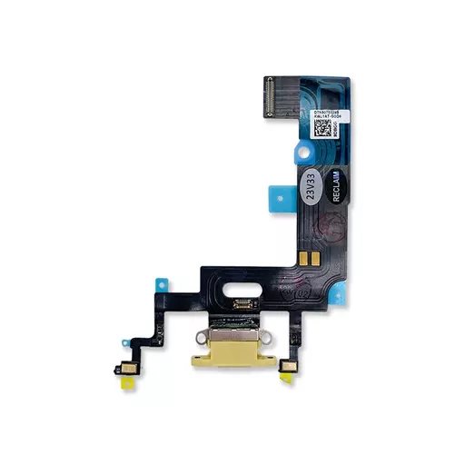 Charging Port Flex Cable (Yellow) (RECLAIMED) - For iPhone XR