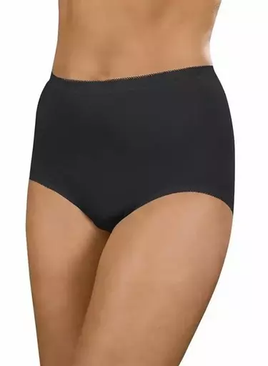 La Marquise Black Cotton Maxi Briefs.webp