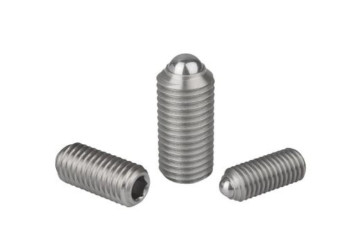 K0316 - Spring Plungers With Hexagon Socket And Ball In Stainless Steel