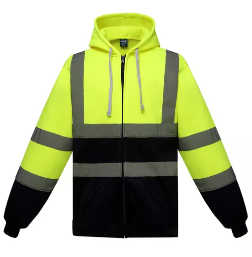 Hi-Vis Zipped Hoodie