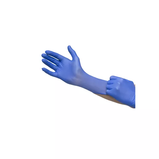 Large Powdered  Vinyl Gloves - Blue