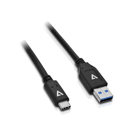 V7 USB Cable USB 2.0 A Male to USB-C Male 1m 3.3ft - Black
