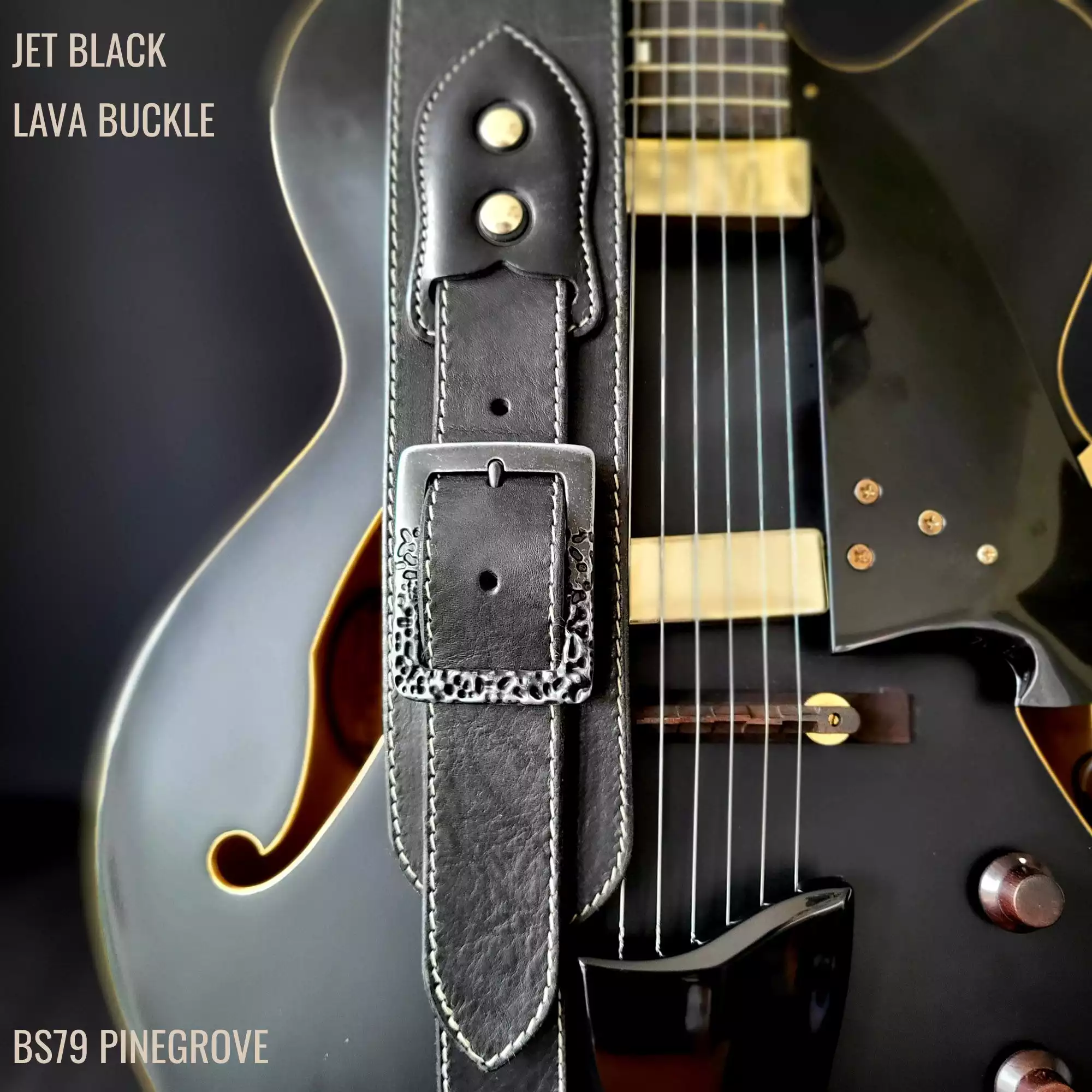 BS79 black lava guitar strap Pinegrove ANNO 143751.jpg
