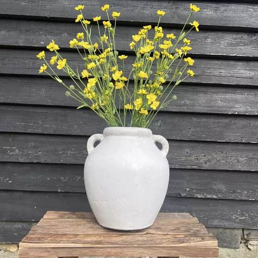 Stone Vase, Ena, Rustic Finish