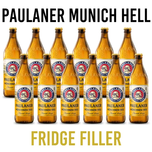 Paulaner Munich Helles Bottle 12 Pack Fridge Filler