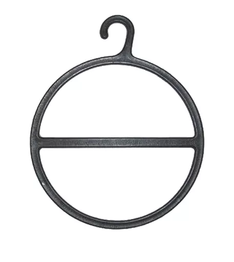 12cm Black Plastic Scarf Hanger - Box of 250