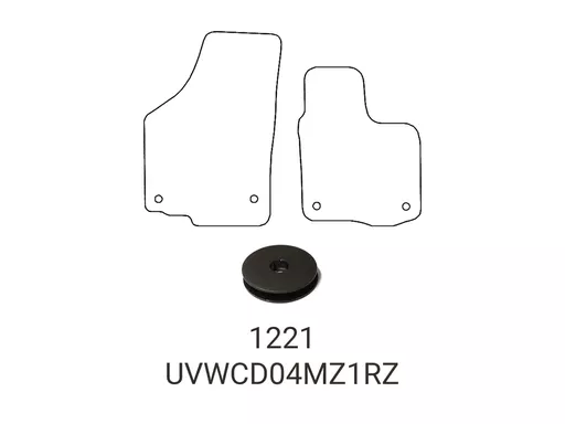 VW Volkswagen Caddy 2004-2021 Tailored Rubber Mats