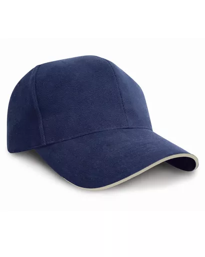 Pro-Style Heavy Brushed Cotton Cap with Sandwich Peak