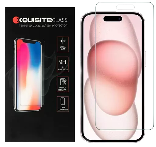 Xquisite 2D Glass - iPhone 16 & iPhone 15 - Clear