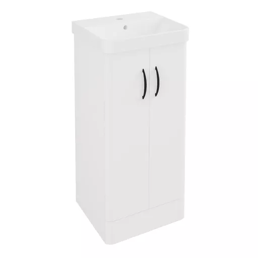 Cavone II 40CM 2 Door Basin Vanity Unit - White
