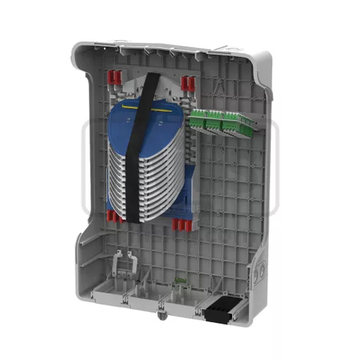 MDU S5 Connectorised with 12 SE MKII 3A trays - 96 LC/APC connections