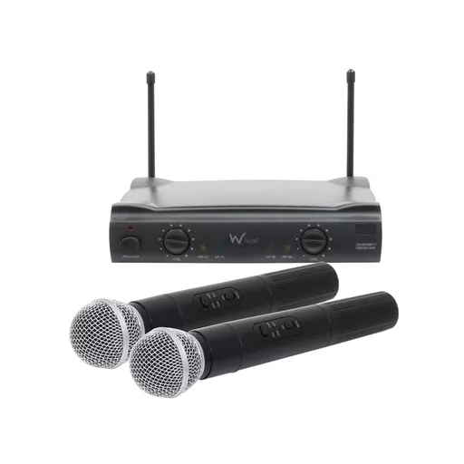 W Audio RM10 Twin Handheld VHF Microphone System
