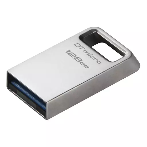 Kingston Technology DataTraveler Micro USB flash drive 128 GB USB Type-A 3.2 Gen 1 (3.1 Gen 1) Silver