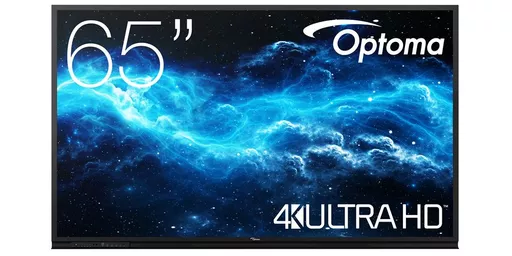 Optoma 3652RK Interactive flat panel 165.1 cm (65") LED Wi-Fi 400 cd/m² 4K Ultra HD Black Touchscreen Android 11