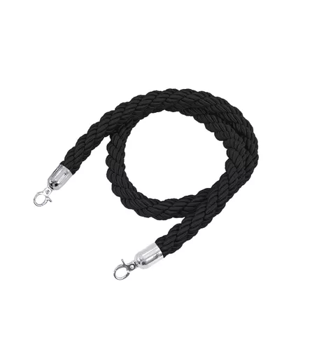 1500mm Black Rope and Chrome Ends
