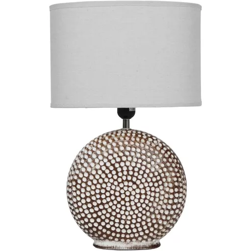 Chariot Round Ceramic Lame with Ivory Shade