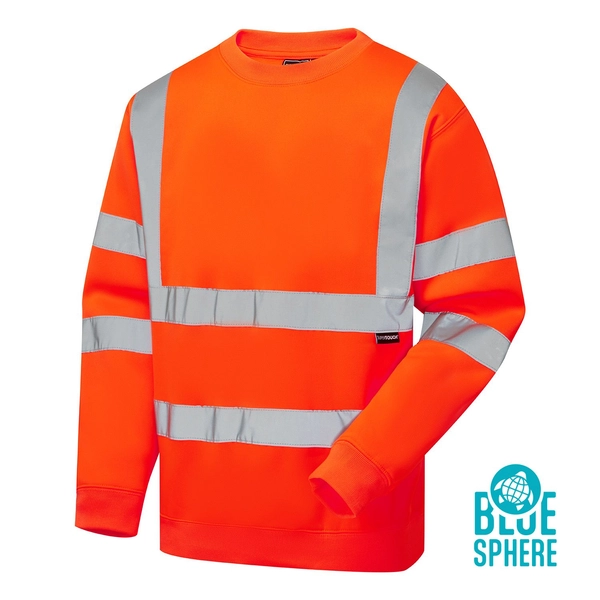 Picture of Supertouch Blue Sphere Supertouch Eco Hi Vis Orange Sweatshirt