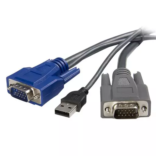 StarTech.com 10 ft Ultra-Thin USB VGA 2-in-1 KVM Cable