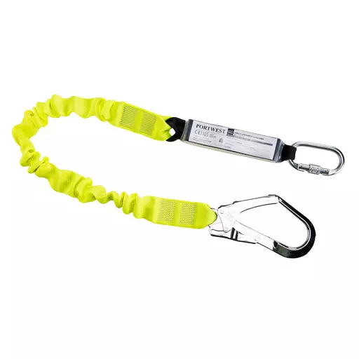 Single Elasticated 1.8m Lanyard With Shock Absorber