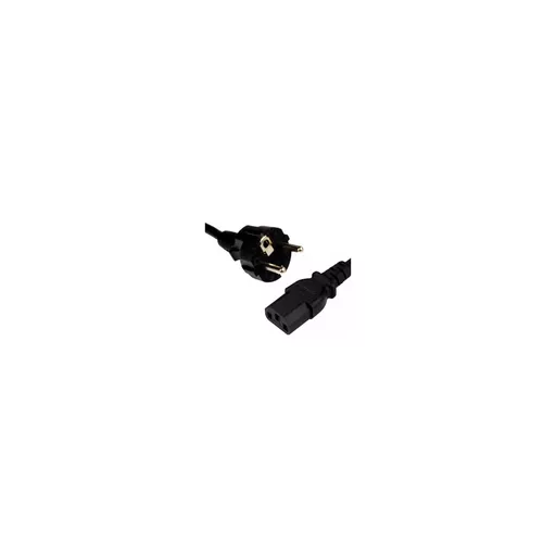 Schuko (Straight) to IEC C13 Mains Lead, 2M