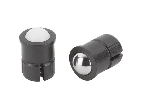K1171 - Spring Plungers In Plastic Smooth Version Self Clamping