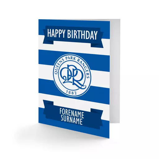 Queens Park Rangers FC Crest Birthday Card