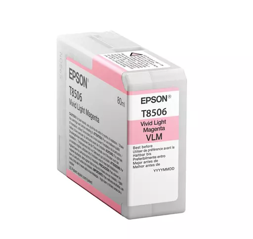 Epson C13T850600/T8506 Ink cartridge light magenta 80ml for Epson SC-P 800