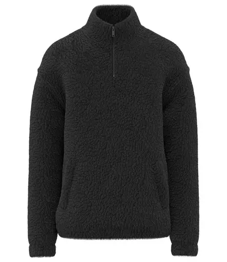 Spasso Unisex Sherpa Drop Shoulder 1/4 Zip Sweat