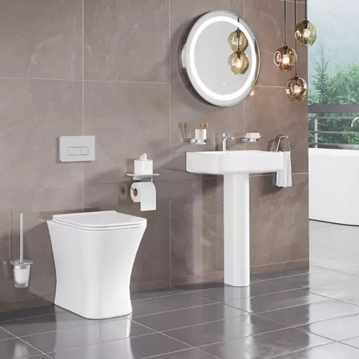 Beddington Back To Wall Eco Vortex WC Pan with Fixings - White