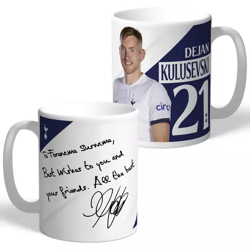 Tottenham Hotspur Kulusevski Autograph Mug