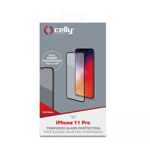 Celly FULLGLASS1000BK mobile phone screen/back protector Clear screen protector Apple 1 pc(s)