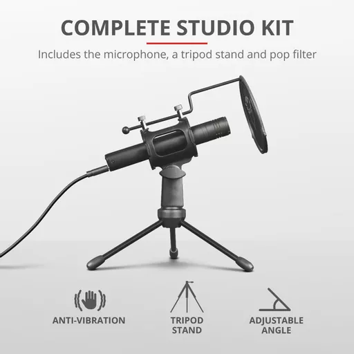Trust GXT 241 Velica Black PC microphone