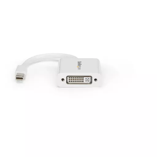 StarTech.com Mini DisplayPort to DVI Adapter - Mini DP to DVI-D Converter - 1080p Video - mDP or Thunderbolt 1/2 Mac/PC to DVI Monitor - mDP 1.2 to DVI Single-Link Adapter Dongle - White