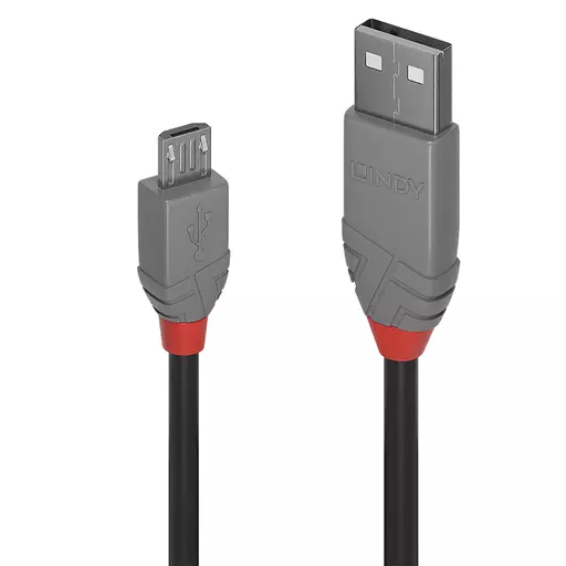 Lindy 0,5m USB 2.0 Type A to Micro-B Cable, Anthra Line