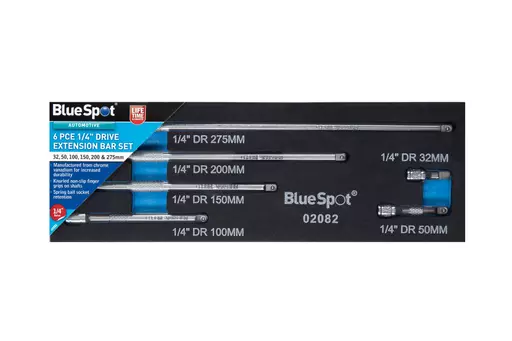 6 PCE 1/4" Extension Bar Set (EVA FOAM)
