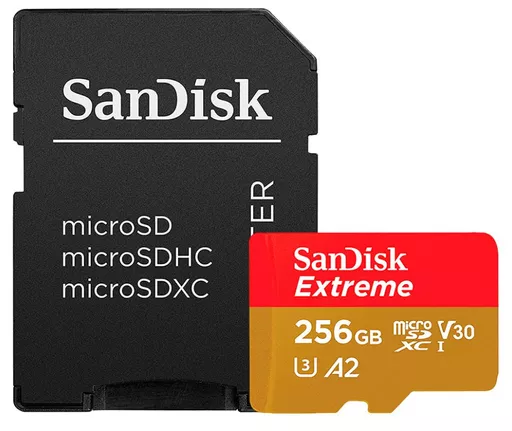 SanDisk Extreme PLUS 256 GB MicroSDXC Class 10