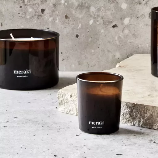 Scented candle, Set of 2, Warm tonka