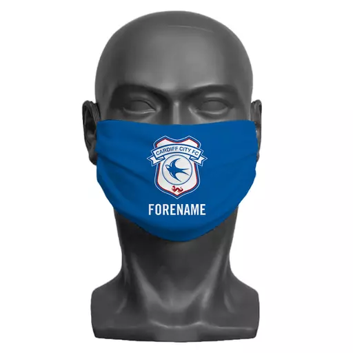 Cardiff City FC Crest Adult Face Mask (Large)