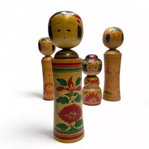 Japanese Kokeshi Wooden Doll - 1