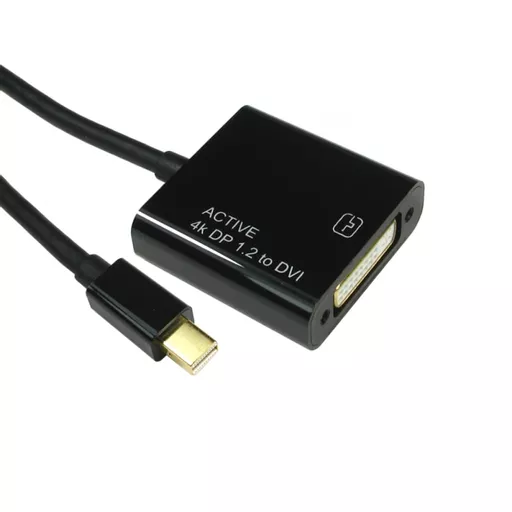 Mini DisplayPort v1.2 Male to DVI-D Female Adaptor, 15cm