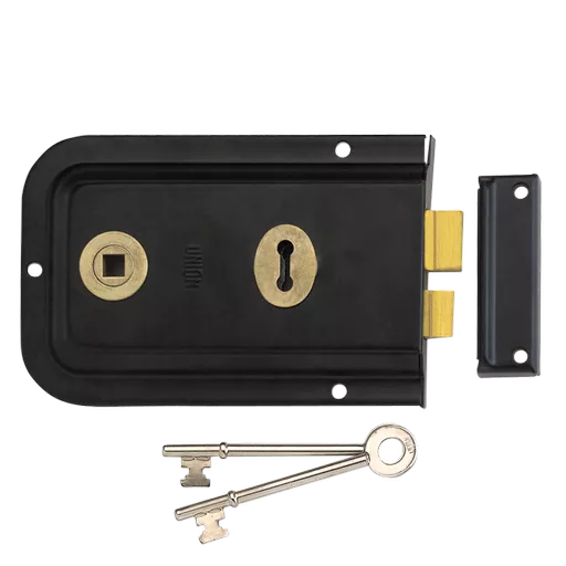 UNION 1445 3 Lever Double Handed Rimlock