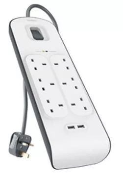 Belkin BSV604AF2M surge protector White 6 AC outlet(s) 2 m