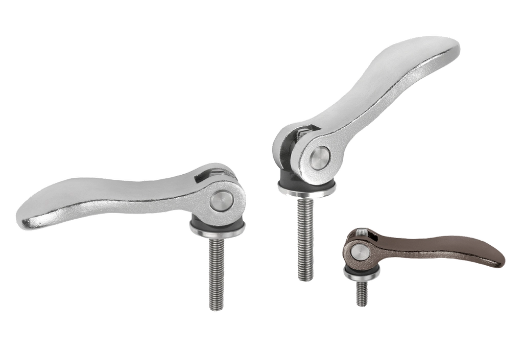 K0647 Inch - Adjustable Cam Levers In 316 Stainless Steel