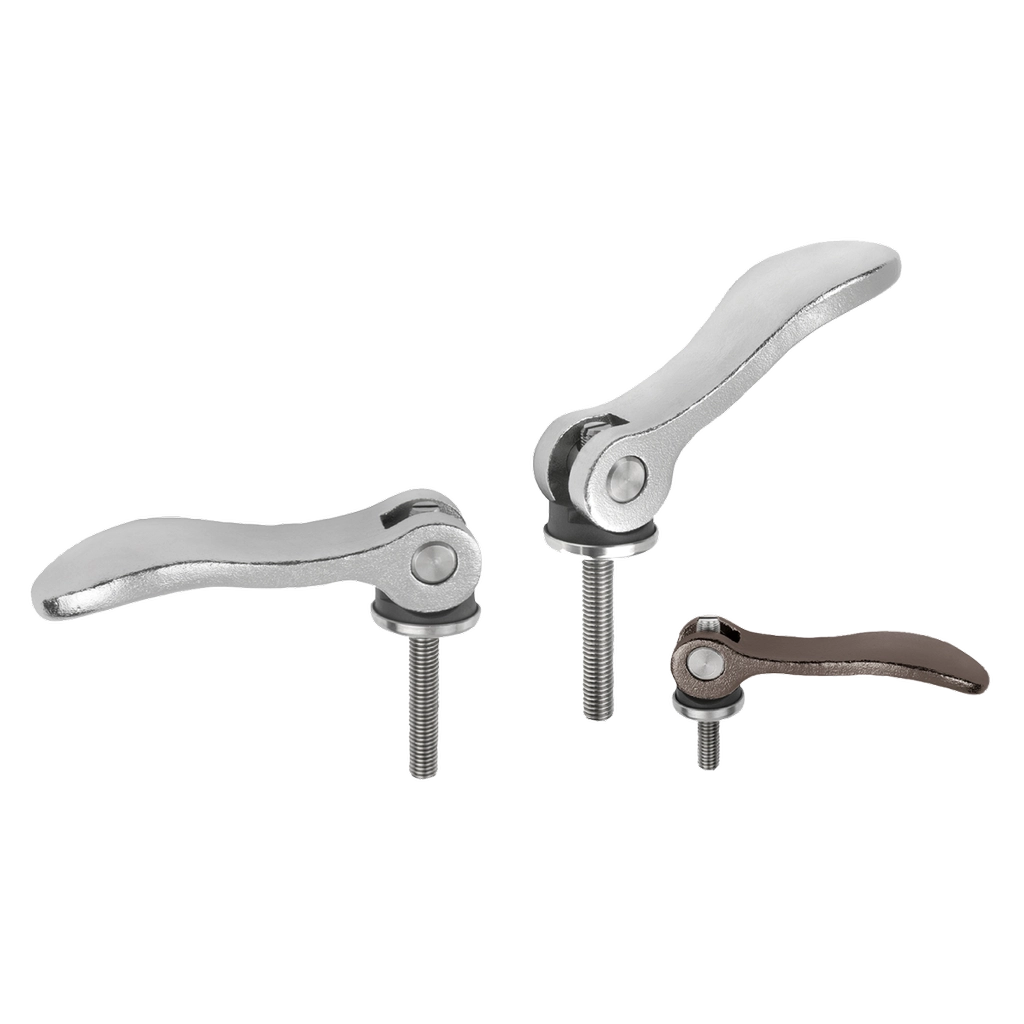 K0647 Inch - Adjustable Cam Levers In Stainless Steel