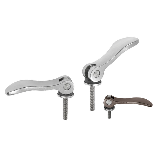 K0647 Inch - Adjustable Cam Levers In 316 Stainless Steel